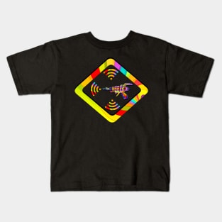 Rainbow - Raygun Triangle Kids T-Shirt